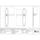 From The Anvil - Cromwell Lever Latch Set - Black - 33117 - Choice Handles