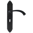 From The Anvil - Gothic Curved Sprung Lever Lock Set - Black - 33136 - Choice Handles