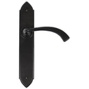 From The Anvil - Gothic Curved Sprung Lever Latch Set - Black - 33137 - Choice Handles