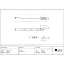 From The Anvil - 8" Peardrop Stay - Beeswax - 33148 - Choice Handles