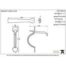 From The Anvil - Gothic Thumblatch - Beeswax - 33150 - Choice Handles