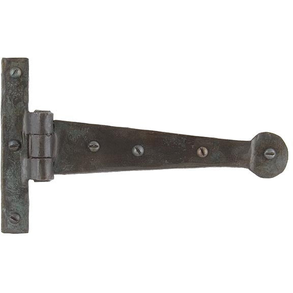 From The Anvil - 6" Penny End T Hinge (pair) - Beeswax - 33154 - Choice Handles