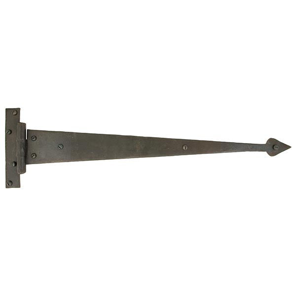 From The Anvil - 18" Arrow Head T Hinge (pair) - Beeswax - 33158 - Choice Handles