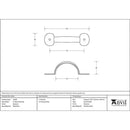 From The Anvil - 4" Bean D Handle - Beeswax - 33168 - Choice Handles