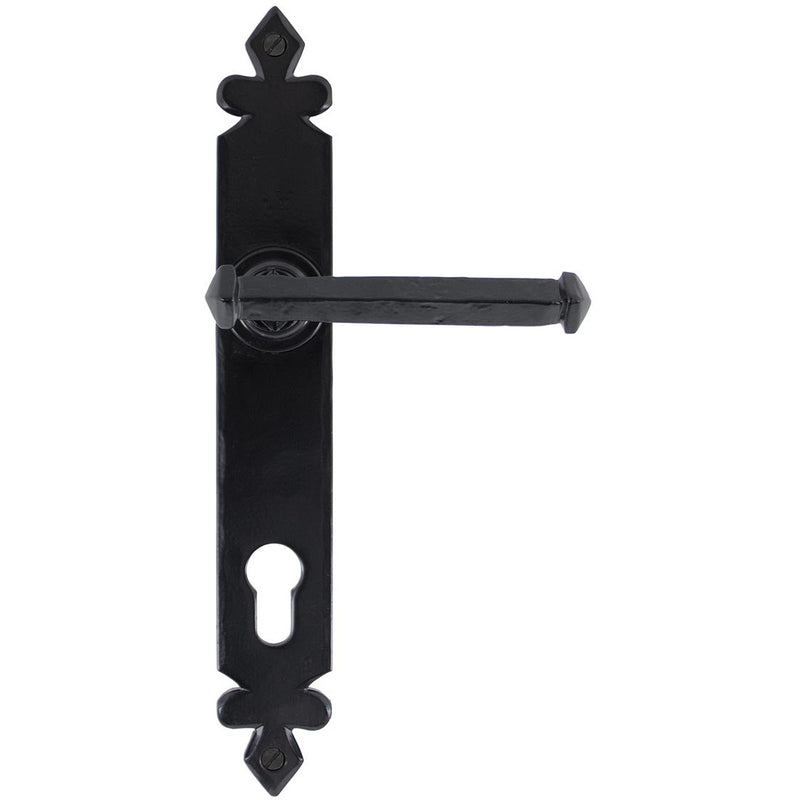 From The Anvil - Tudor Lever Espag. Lock Set - Black - 33172 - Choice Handles