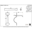 From The Anvil - Medium Bean Thumblatch - Black - 33176 - Choice Handles