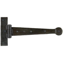 From The Anvil - 9" Penny End T Hinge (pair) - Beeswax - 33204 - Choice Handles