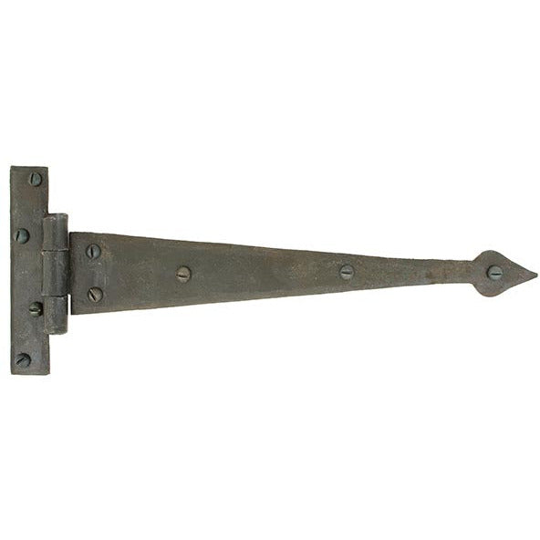 From The Anvil - 12" Arrow Head T Hinge (pair) - Beeswax - 33206 - Choice Handles