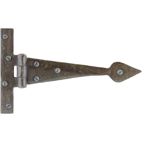 From The Anvil - 6" Arrow Head T Hinge (pair) - Beeswax - 33207 - Choice Handles