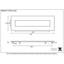 From The Anvil - Large Letter Plate - Black - 33226 - Choice Handles