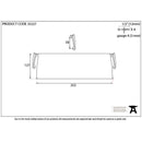 From The Anvil - Large Letter Plate Cover - Black - 33227 - Choice Handles