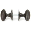 From The Anvil - Oval Mortice/Rim Knob Set - Beeswax - 33229 - Choice Handles