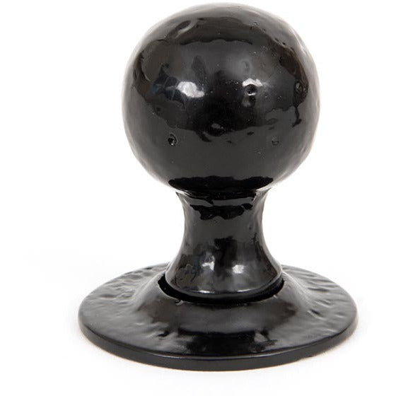 From The Anvil - Round Mortice/Rim Knob Set - Black - 33252 - Choice Handles