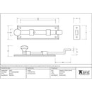 From The Anvil - 6" Cranked Knob Bolt - Beeswax - 33263 - Choice Handles