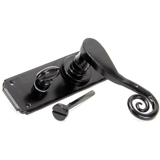 From The Anvil - Monkeytail Lever Bathroom Set - Black - 33266 - Choice Handles