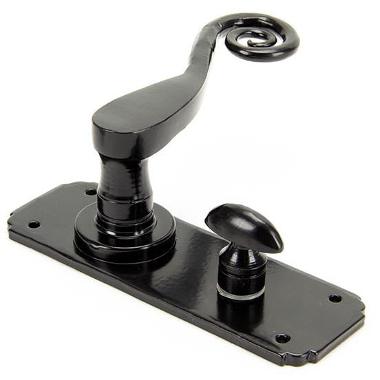 From The Anvil - Monkeytail Lever Bathroom Set - Black - 33266 - Choice Handles
