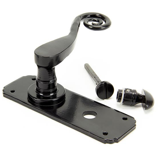 From The Anvil - Monkeytail Lever Bathroom Set - Black - 33266 - Choice Handles
