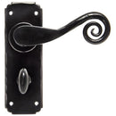 From The Anvil - Monkeytail Lever Bathroom Set - Black - 33266 - Choice Handles