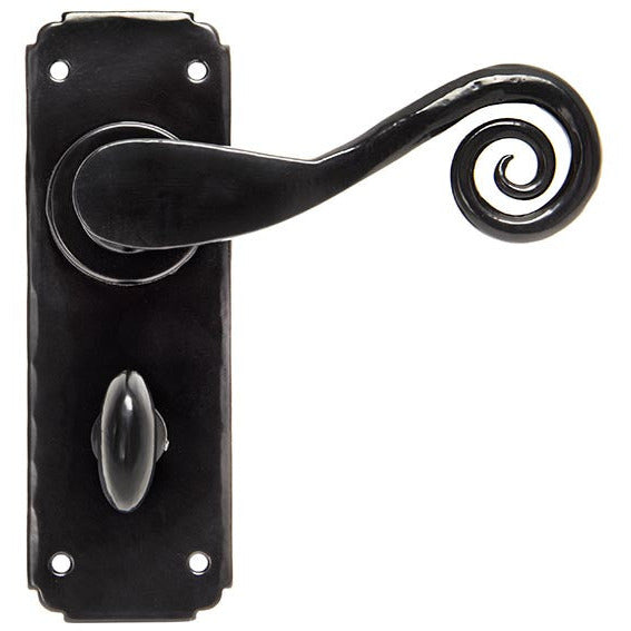 From The Anvil - Monkeytail Lever Bathroom Set - Black - 33266 - Choice Handles
