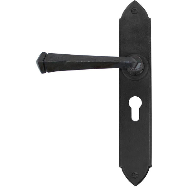 From The Anvil - Gothic Lever Euro Lock Set - Beeswax - 33269 - Choice Handles