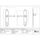 From The Anvil - Gothic Lever Espag. Lock Set - Black - 33273 - Choice Handles