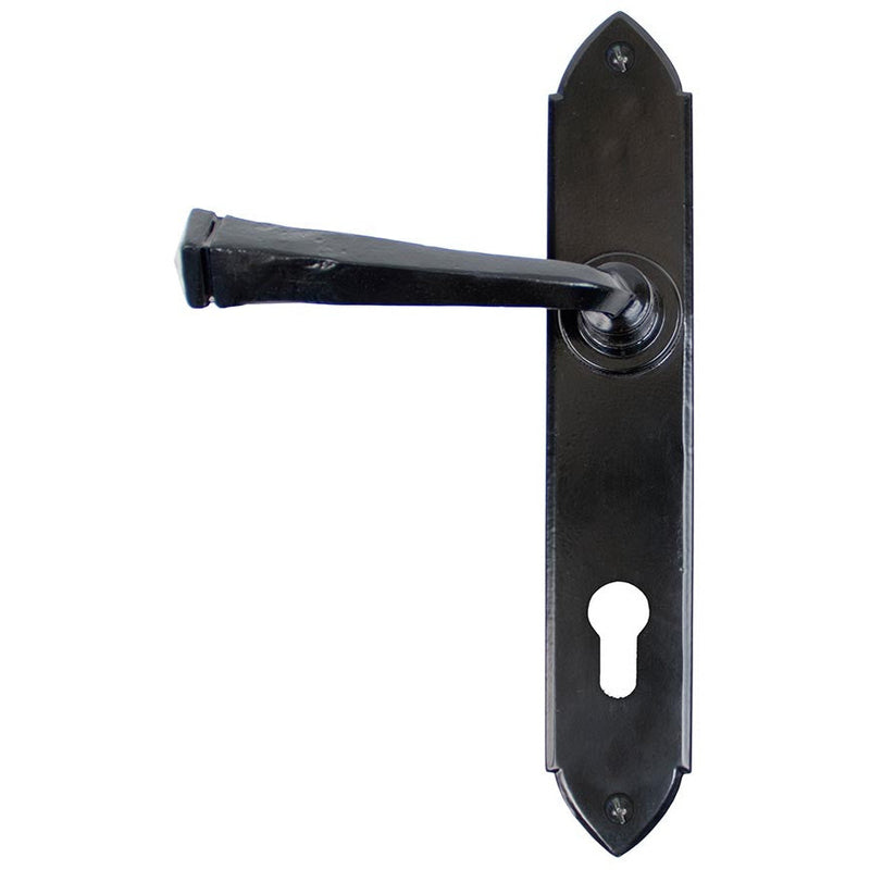 From The Anvil - Gothic Lever Espag. Lock Set - Black - 33273 - Choice Handles