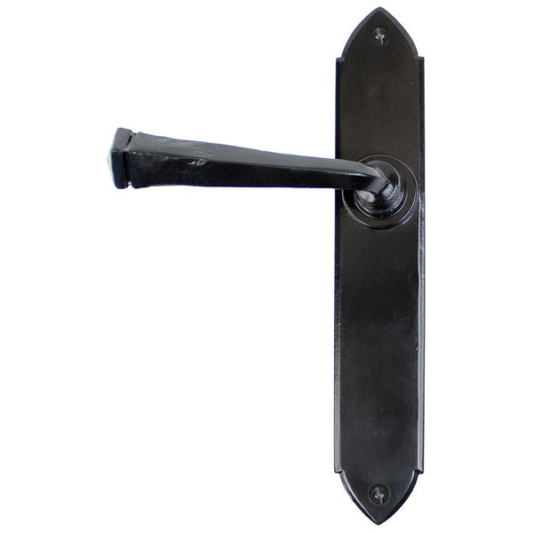 From The Anvil - Gothic Lever Latch Set - Black - 33275 - Choice Handles