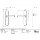 From The Anvil - Gothic Lever Lock Set - Black - 33276 - Choice Handles