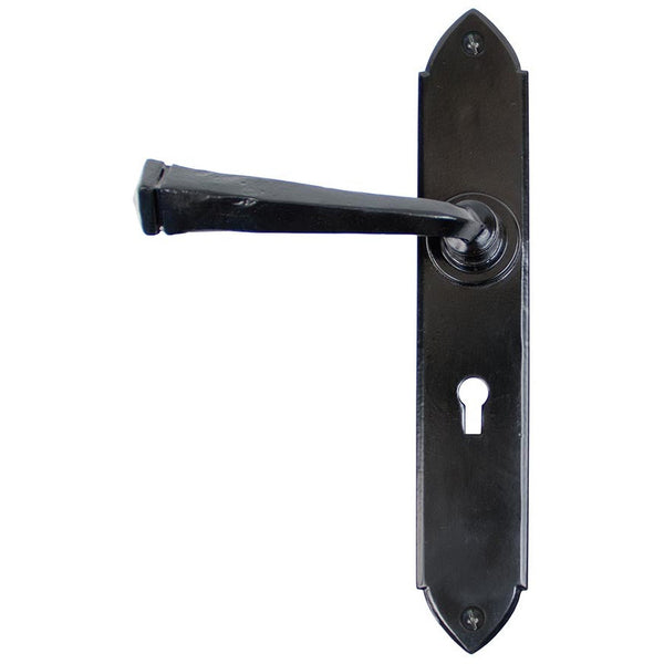 From The Anvil - Gothic Lever Lock Set - Black - 33276 - Choice Handles