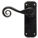 From The Anvil - Monkeytail Lever Latch Set - Black - 33278 - Choice Handles