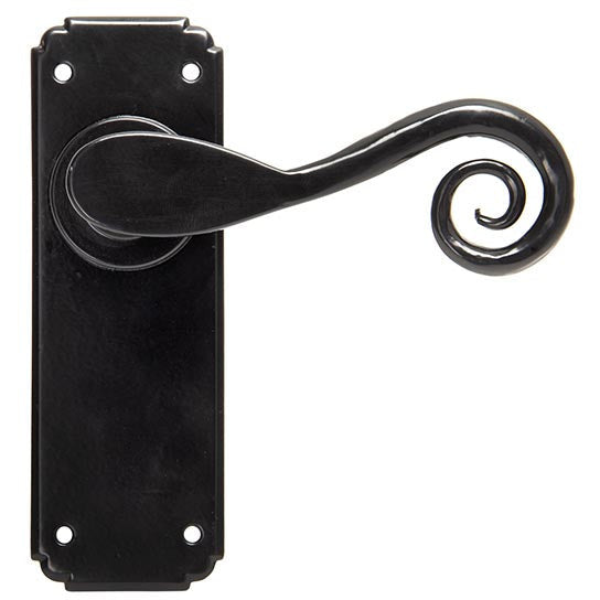 From The Anvil - Monkeytail Lever Latch Set - Black - 33278 - Choice Handles