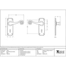 From The Anvil - Monkeytail Lever Lock Set - Black - 33279 - Choice Handles