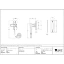 From The Anvil - Monkeytail Fastener - Black - 33280 - Choice Handles