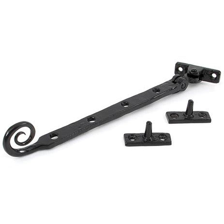 From The Anvil - 10" Handmade Monkeytail Stay - Black - 33282 - Choice Handles