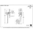 From The Anvil - Monkeytail Espag - LH - Black - 33288 - Choice Handles