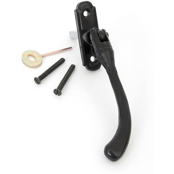 From The Anvil - Locking Peardrop Espag - LH - Black - 33297 - Choice Handles