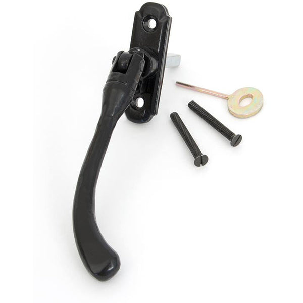 From The Anvil - Locking Peardrop Espag - RH - Black - 33298 - Choice Handles