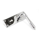 From The Anvil - Reeded Lever Lock Set - Polished Chrome - 33306 - Choice Handles