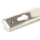 From The Anvil - Reeded Slimline Lever Espag. Lock Set - Polished Nickel - 33316 - Choice Handles