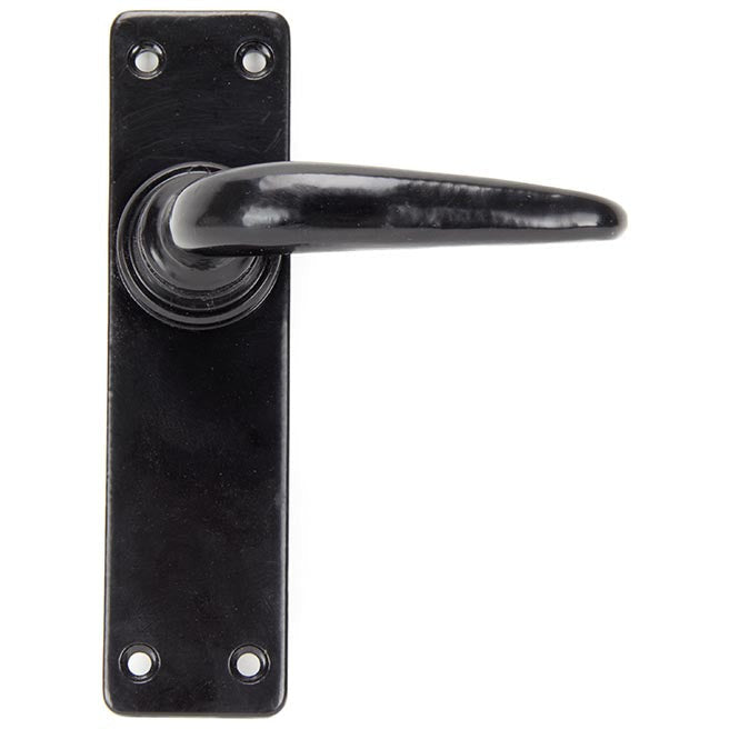 From The Anvil - Smooth Lever Latch Set - Black - 33317 - Choice Handles