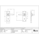 From The Anvil - Oak Lever Lock Set - Black - 33319 - Choice Handles
