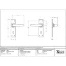 From The Anvil - Smooth Lever Lock Set - Black - 33320 - Choice Handles
