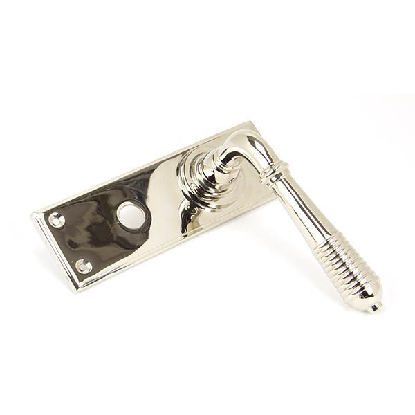 From The Anvil - Reeded Lever Bathroom Set - Polished Nickel - 33326 - Choice Handles