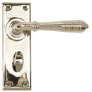 From The Anvil - Reeded Lever Bathroom Set - Polished Nickel - 33326 - Choice Handles