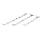 From The Anvil - 10" Peardrop Stay - Satin Chrome - 33348 - Choice Handles