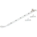 From The Anvil - 12" Peardrop Stay - Satin Chrome - 33349 - Choice Handles