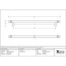 From The Anvil - 344mm Bar Pull Handle - Natural Smooth - 33352 - Choice Handles