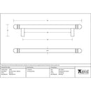 From The Anvil - 220mm Bar Pull Handle - Beeswax - 33354 - Choice Handles