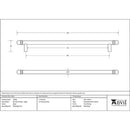 From The Anvil - 344mm Bar Pull Handle - Black - 33358 - Choice Handles