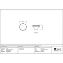 From The Anvil - Ribbed Cabinet Knob - Natural Smooth - 33365 - Choice Handles